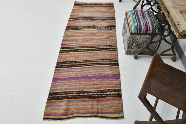 Vintage Kilim Anatolian 2'6" x 7'5" ft
