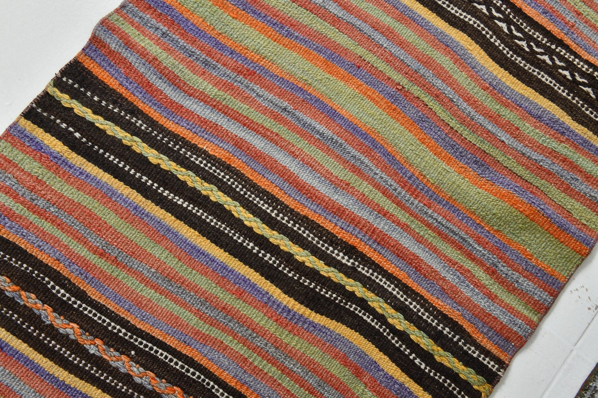 Vintage Kilim Anatolian 2'6" x 7'5" ft