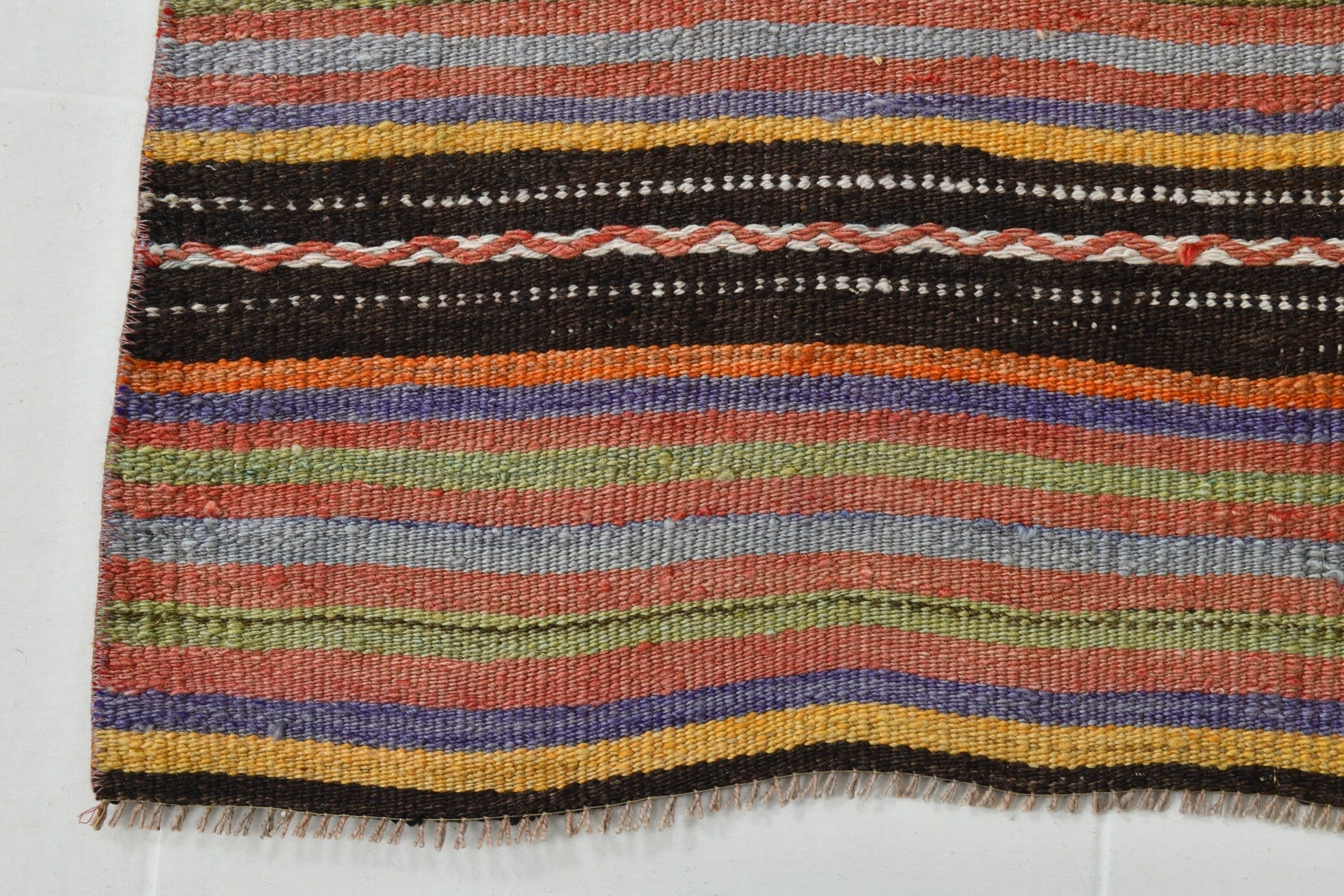 Vintage Kilim Anatolian 2'6" x 7'5" ft