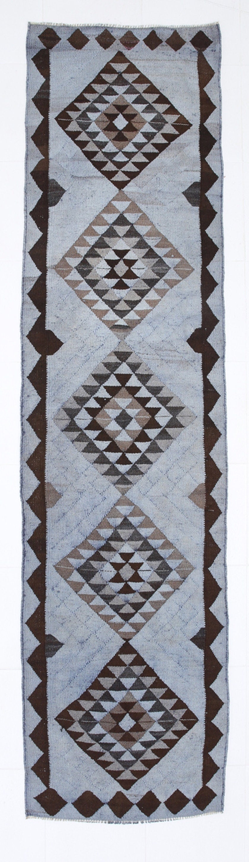 Vintage Kilim Anatolian 2'7" x 10'4" ft