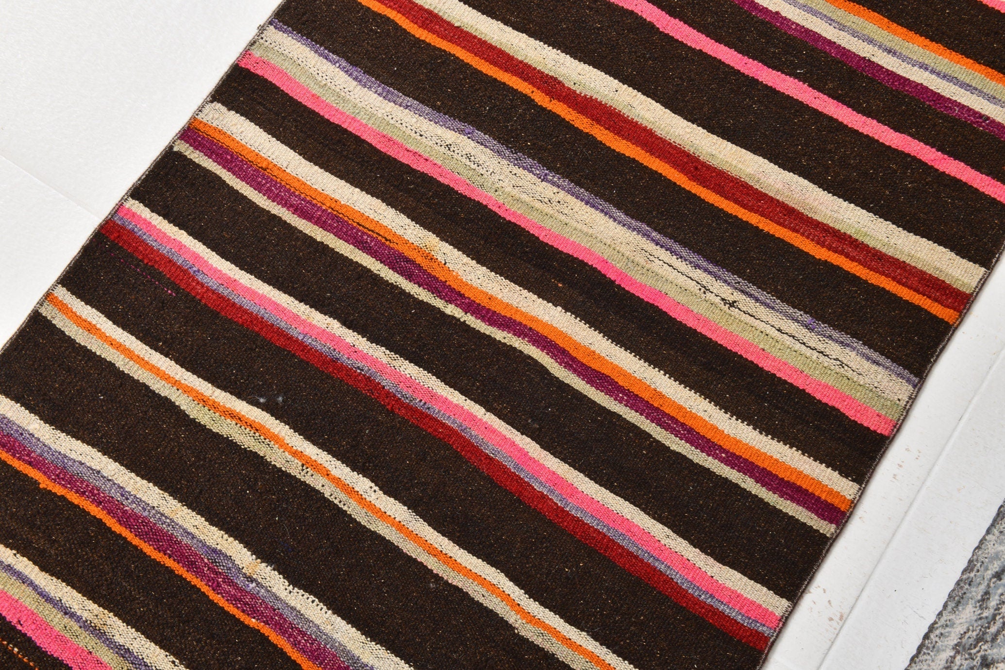 Vintage Kilim Anatolian 2'7" x 9'3" ft