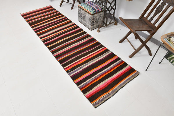 Vintage Kilim Anatolian 2'7" x 9'3" ft