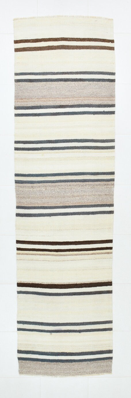 Vintage Kilim Anatolian 2'7" x 9'7" ft