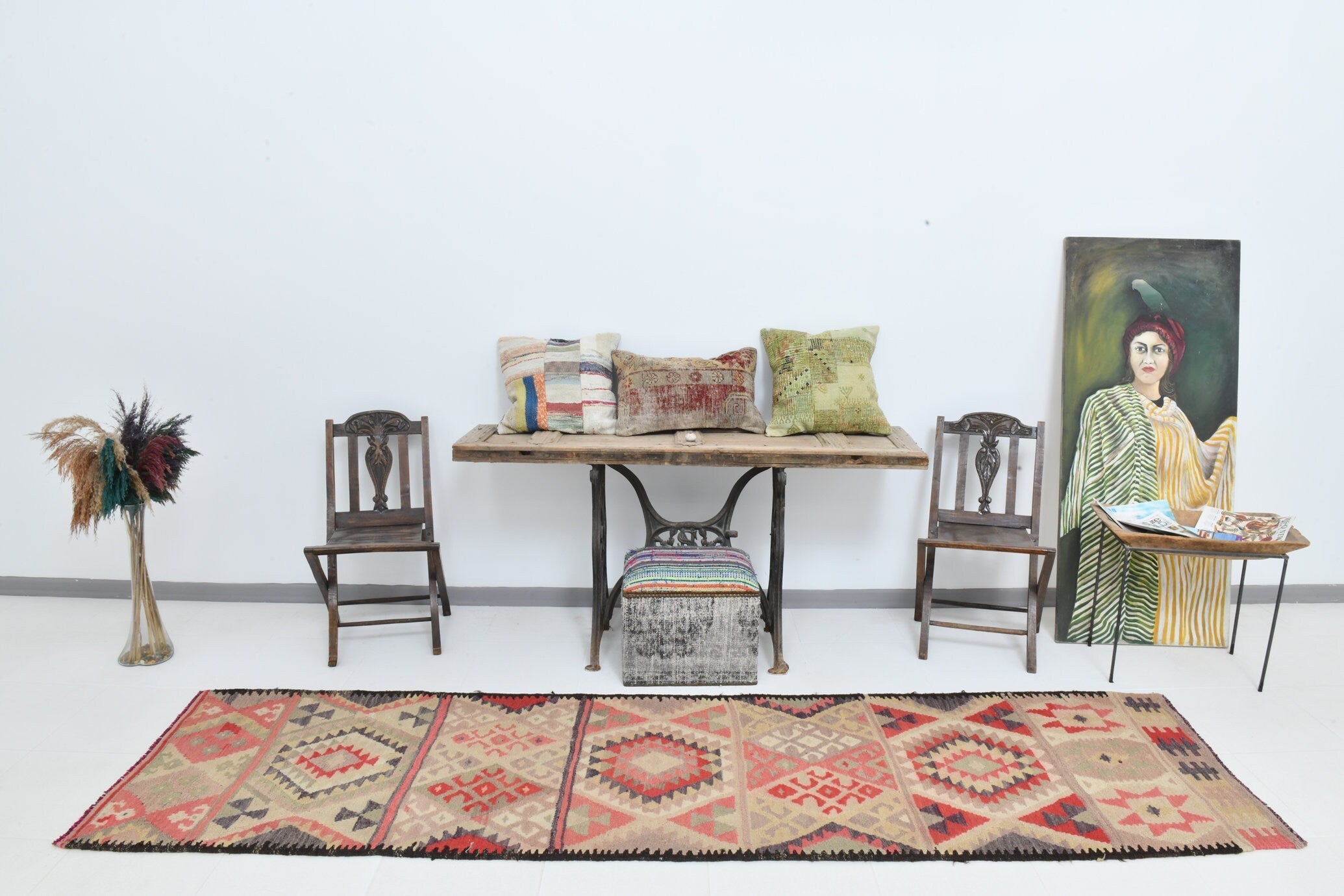 Vintage Kilim Anatolian 2’9’’ x 10’6’’ ft