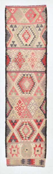 Vintage Kilim Anatolian 2’9’’ x 10’6’’ ft