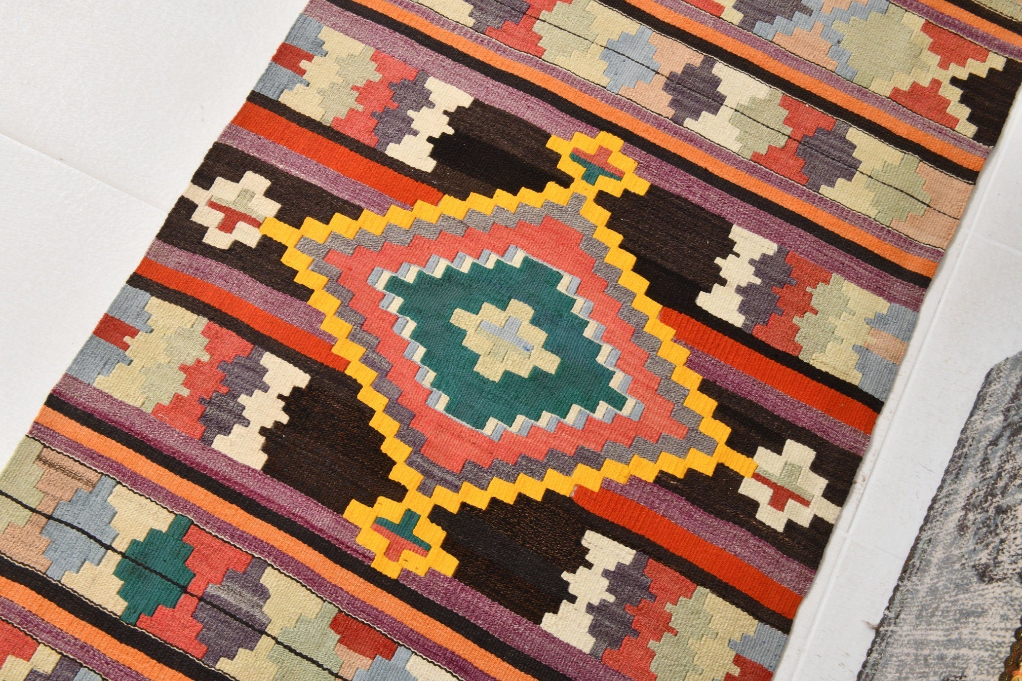 Vintage Kilim Anatolian 2’9’’ x 11’11’’ ft
