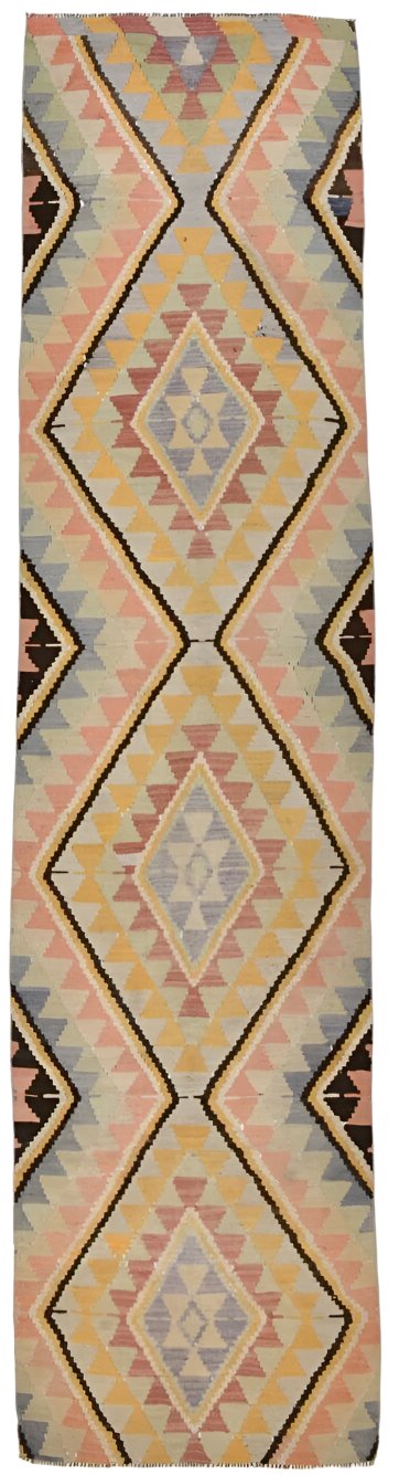 Vintage Kilim Anatolian 2'9" x 11'6" ft