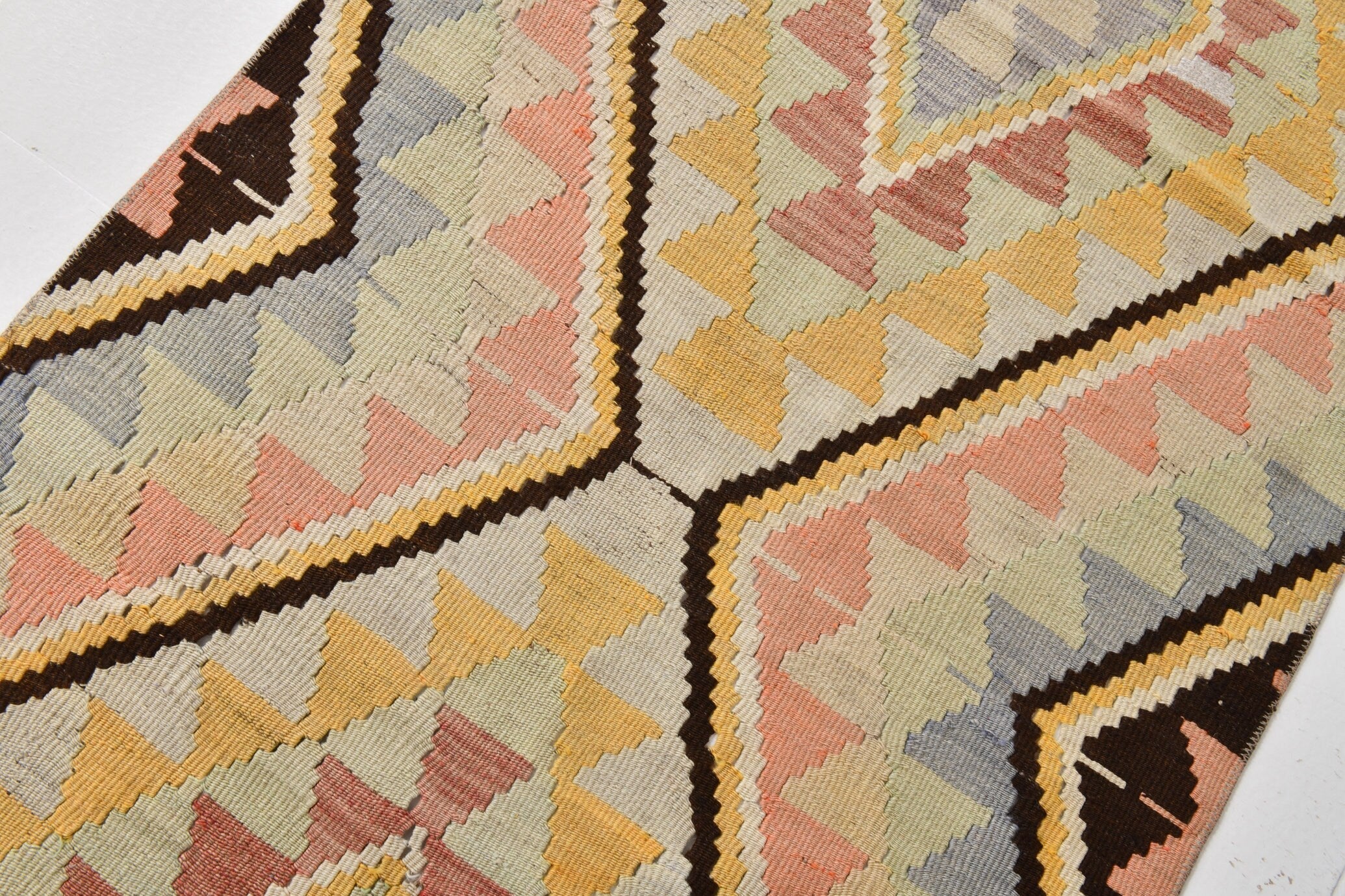 Vintage Kilim Anatolian 2'9" x 11'6" ft