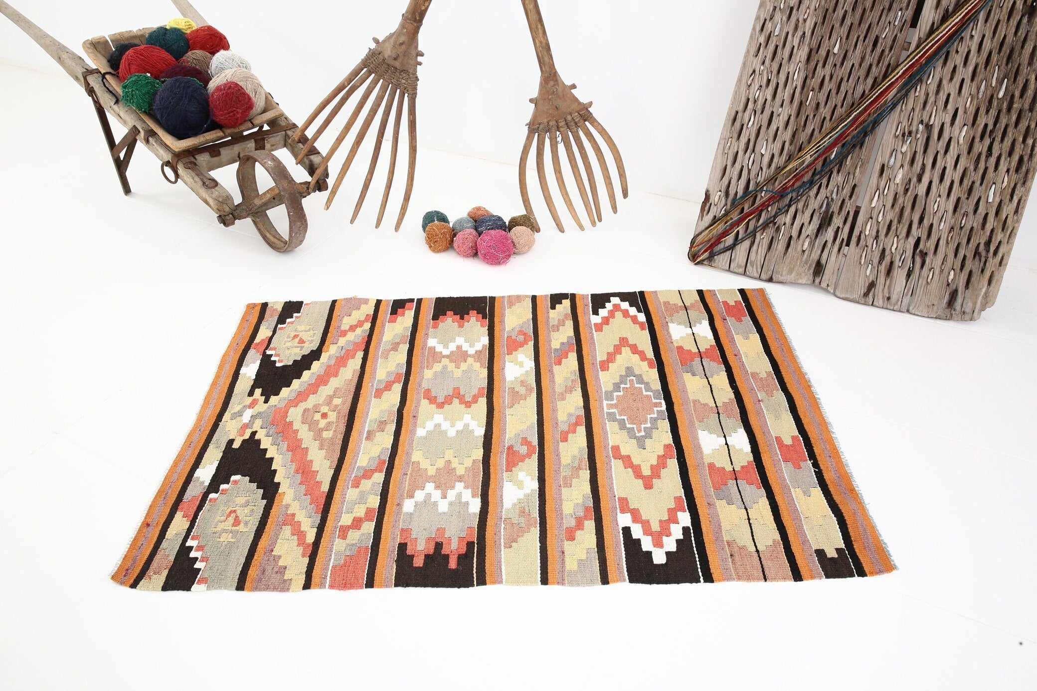 Vintage Kilim Anatolian 2'9" x 4'4" ft
