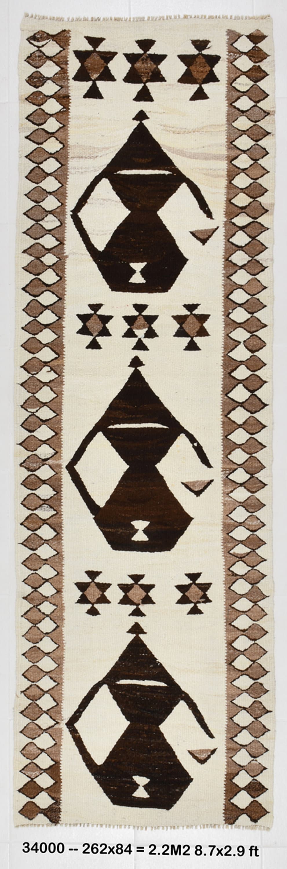Vintage Kilim Anatolian 2'9" x 8'7" ft