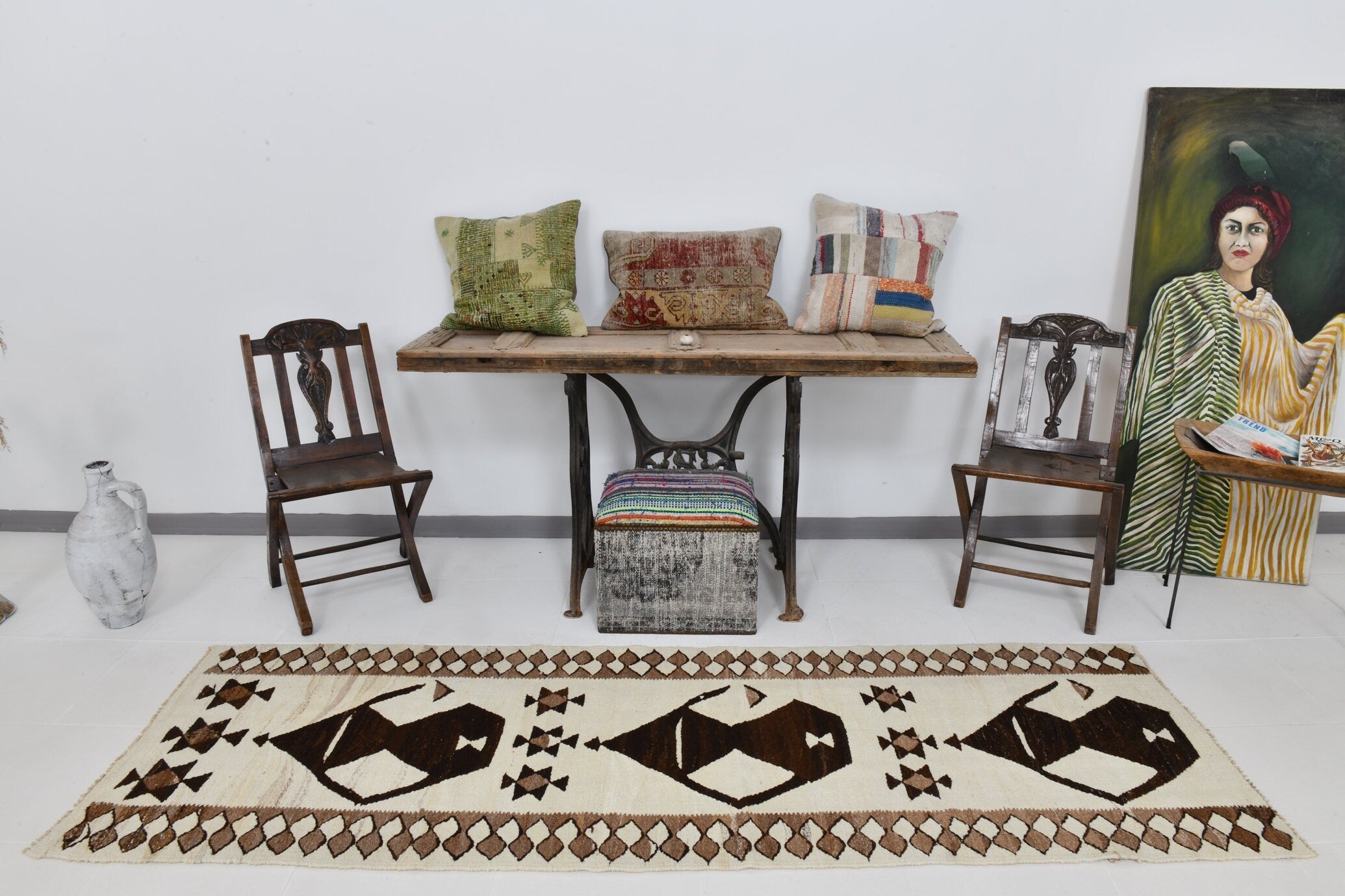 Vintage Kilim Anatolian 2'9" x 8'7" ft