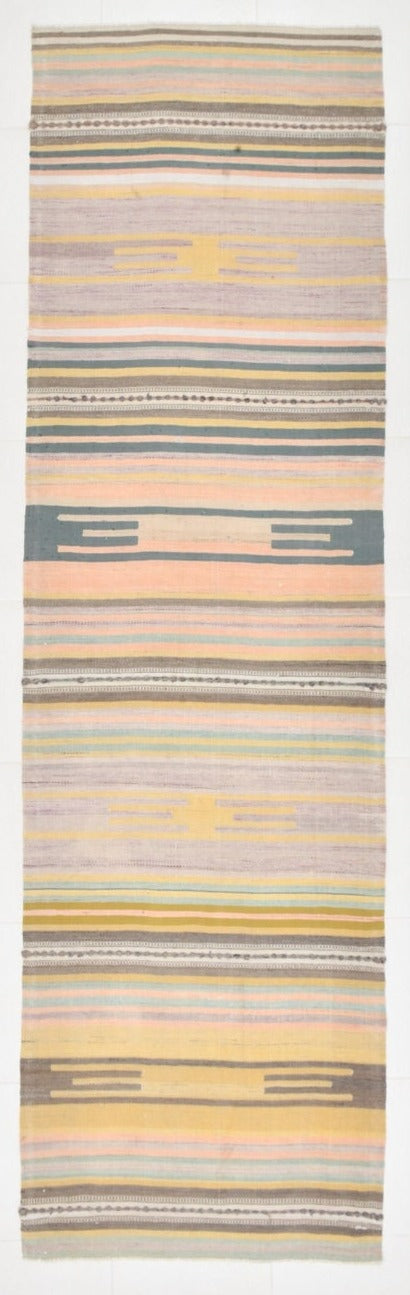Vintage Kilim Anatolian 3'0" x 10'4" ft