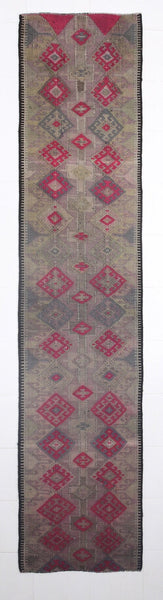 Vintage Kilim Anatolian 3’0’’ x 13’12’’ ft