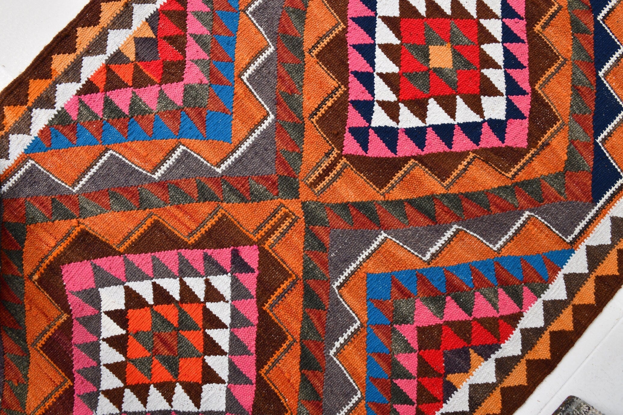 Vintage Kilim Anatolian 3’1’’ x 10’2’’ ft
