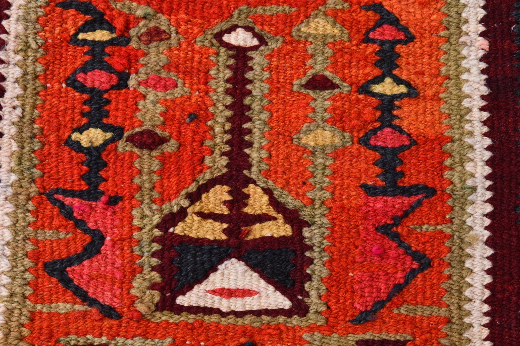 Vintage Kilim Anatolian 3'2" x 9'0" ft