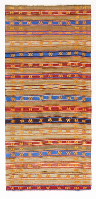 Vintage Kilim Anatolian 3’4’’ x 7’1’’ ft