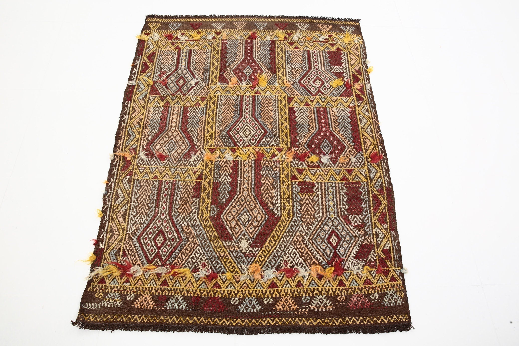 Vintage Kilim Anatolian 3'5" x 4'5" ft