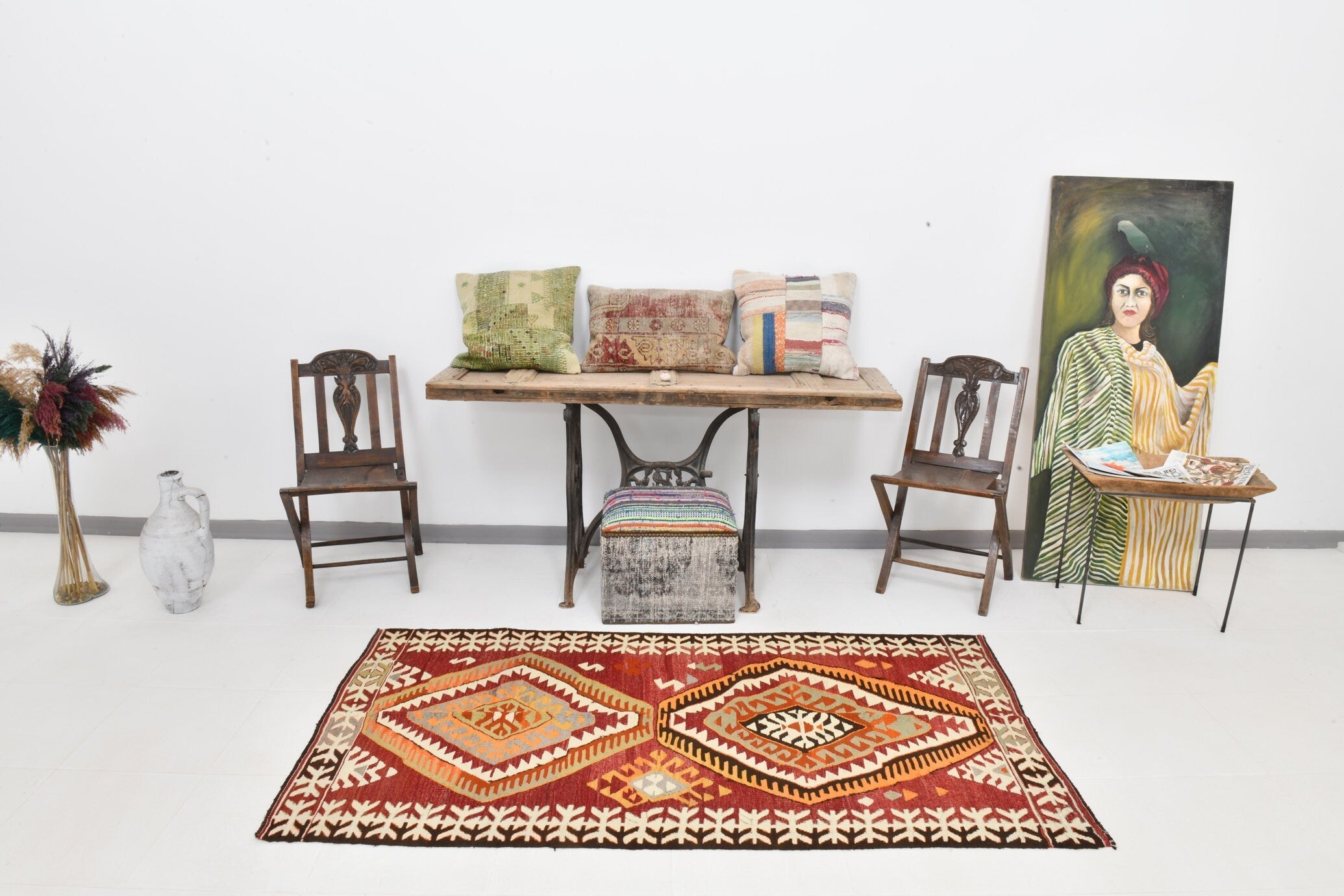 Vintage Kilim Anatolian 3’5’’ x 6’8’’ ft