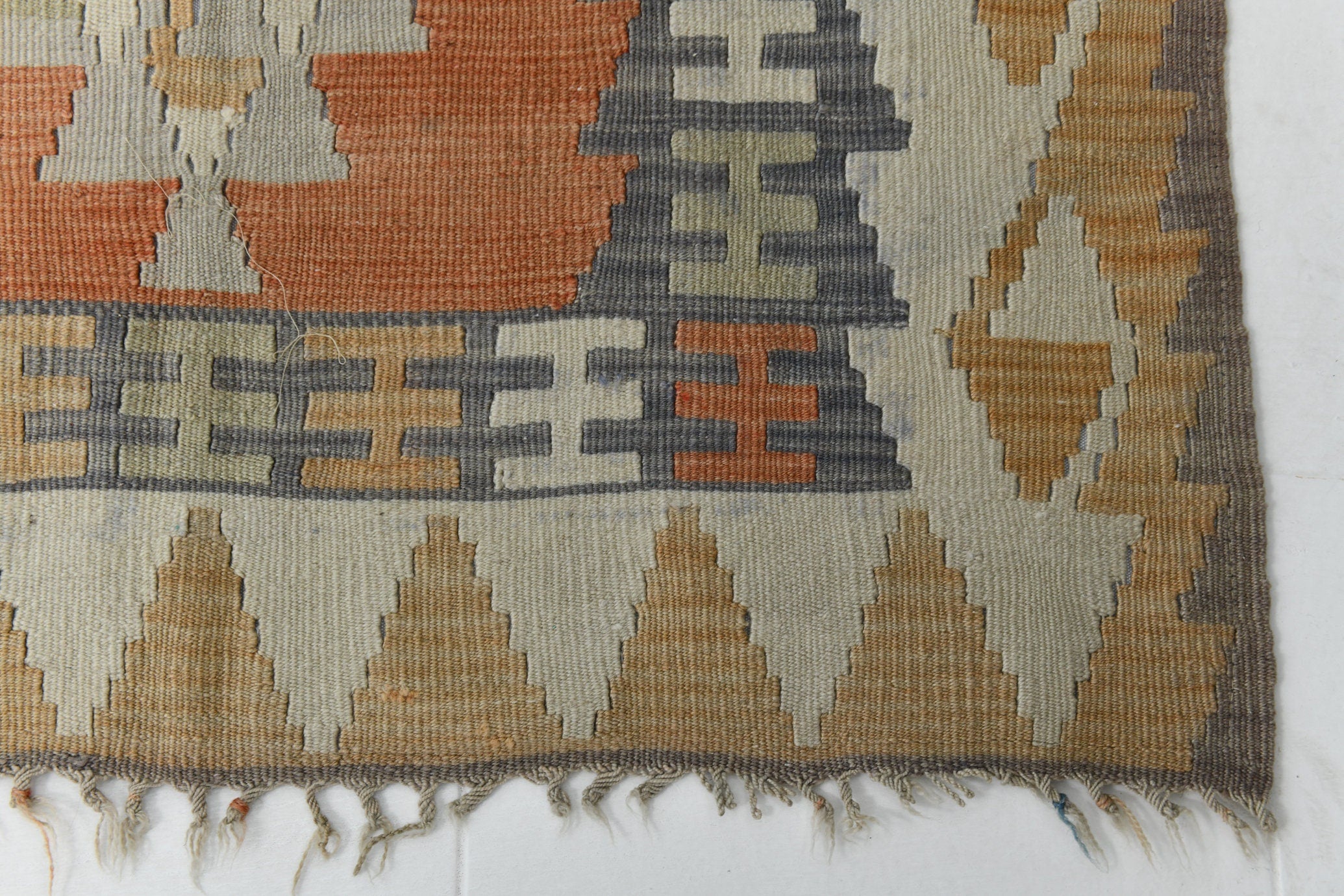 Vintage Kilim Anatolian 3'6" x 3'9" ft