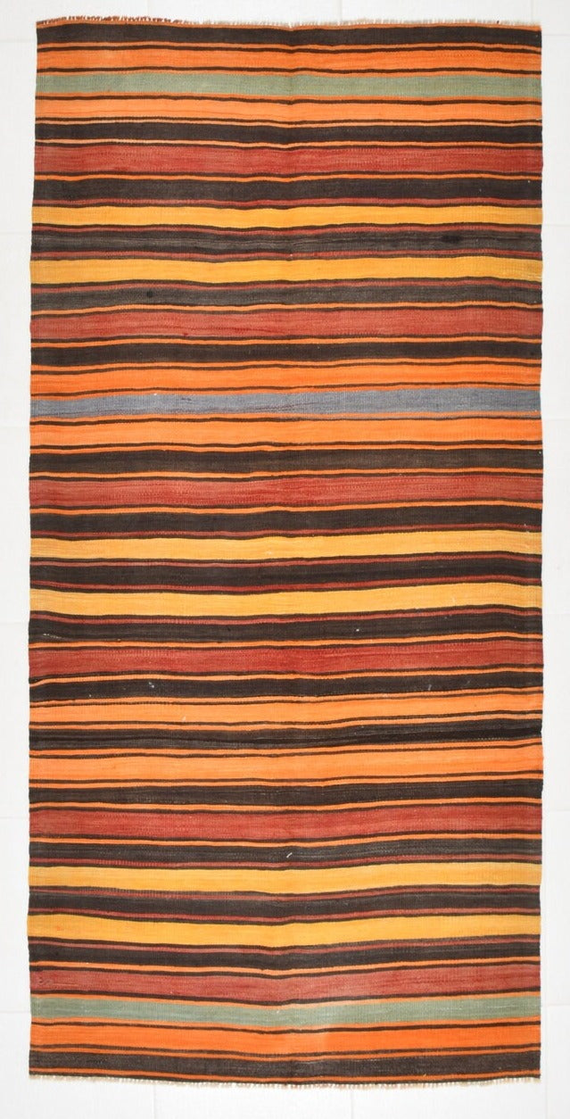 Vintage Kilim Anatolian 3’6’’ x 7’3’’ ft