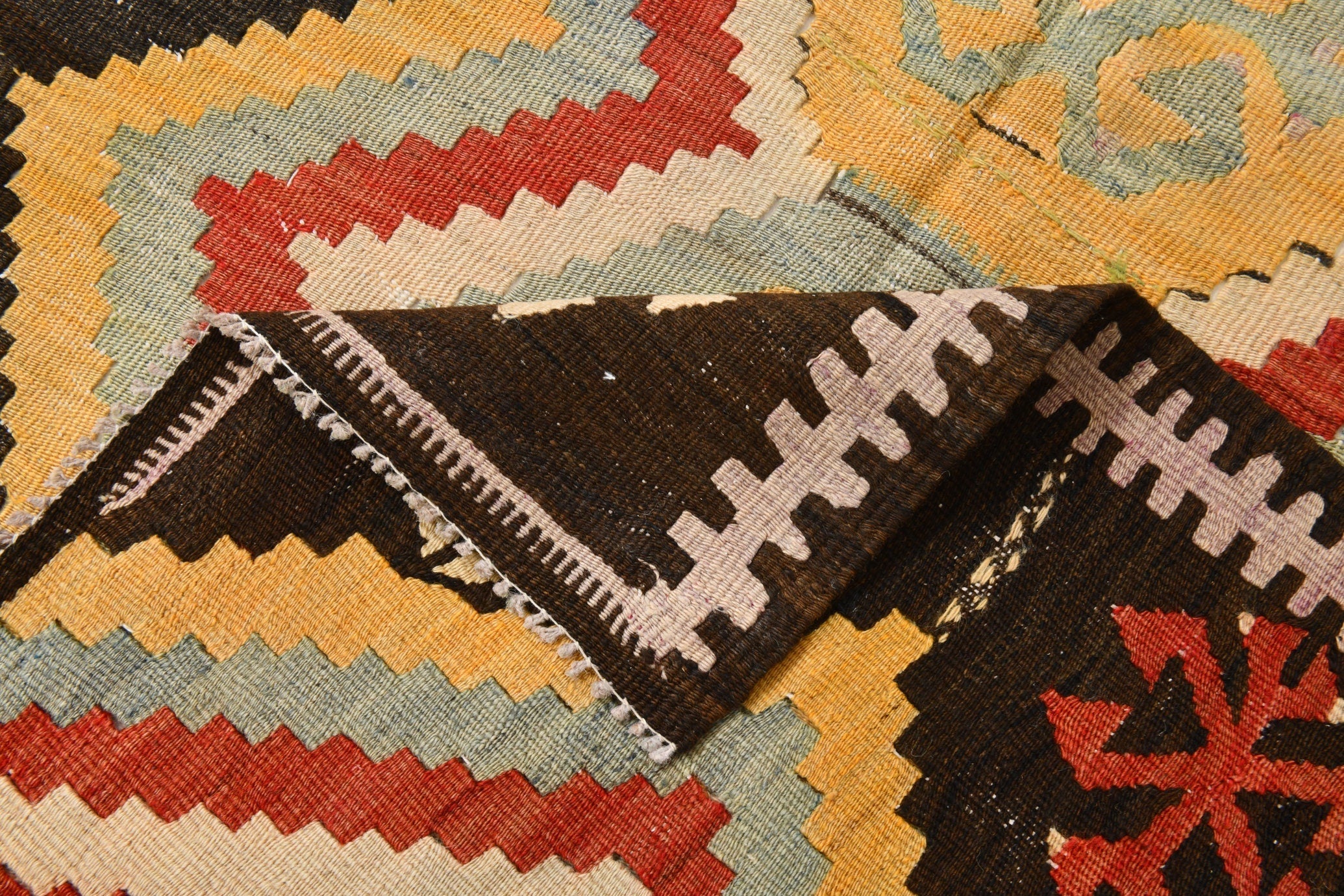 Vintage Kilim Anatolian 3'6" x 9'3" ft