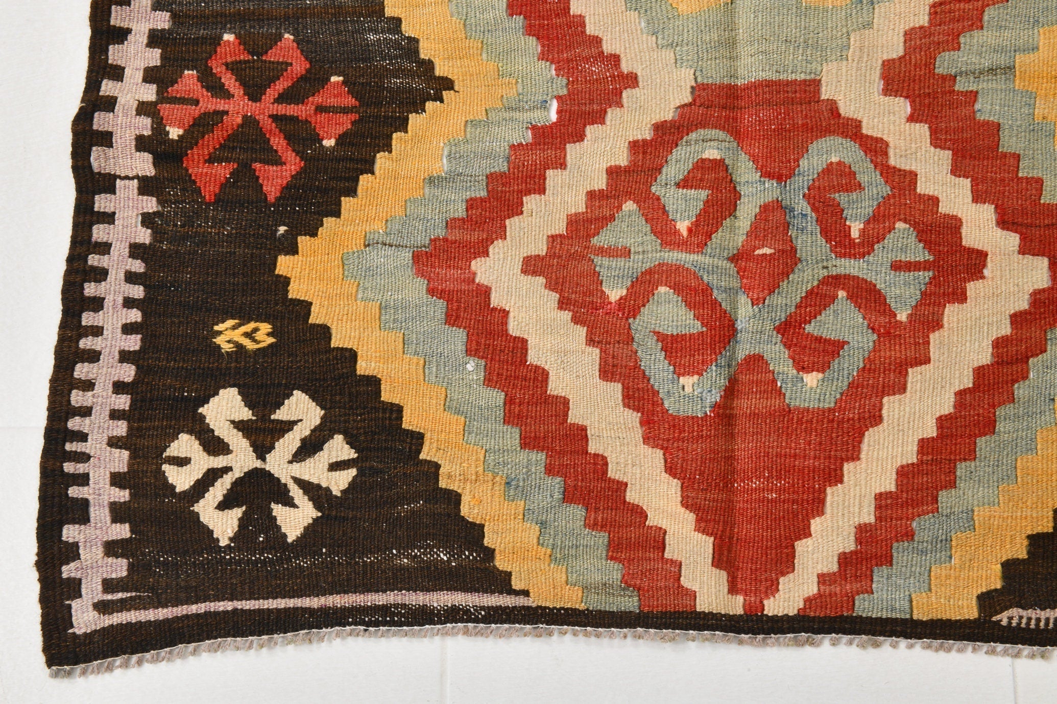 Vintage Kilim Anatolian 3'6" x 9'3" ft
