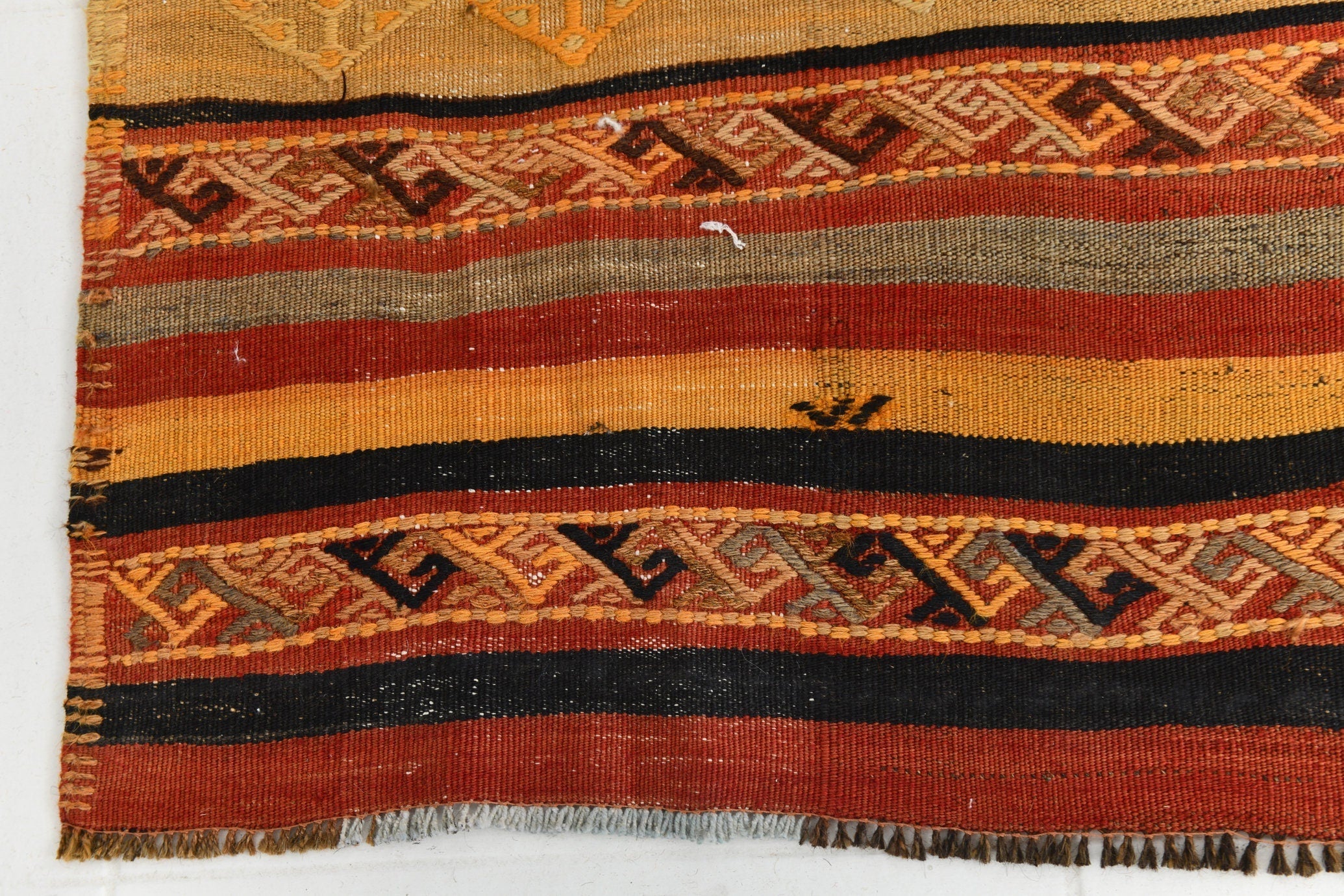 Vintage Kilim Anatolian 3’7’’ x 13’11’’ ft