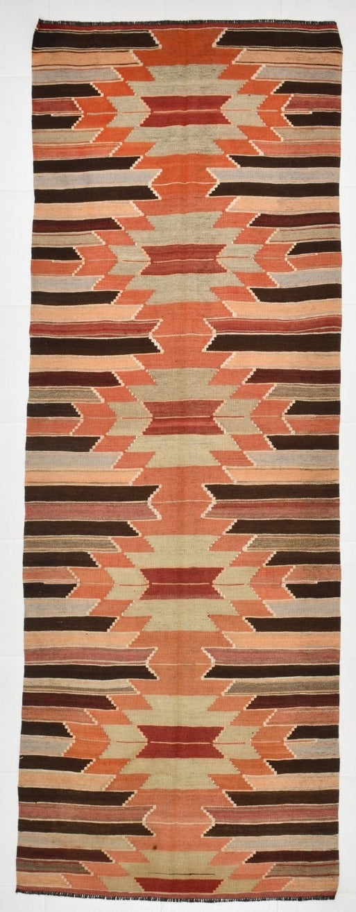 Vintage Kilim Anatolian 3'7" x 9'11" ft