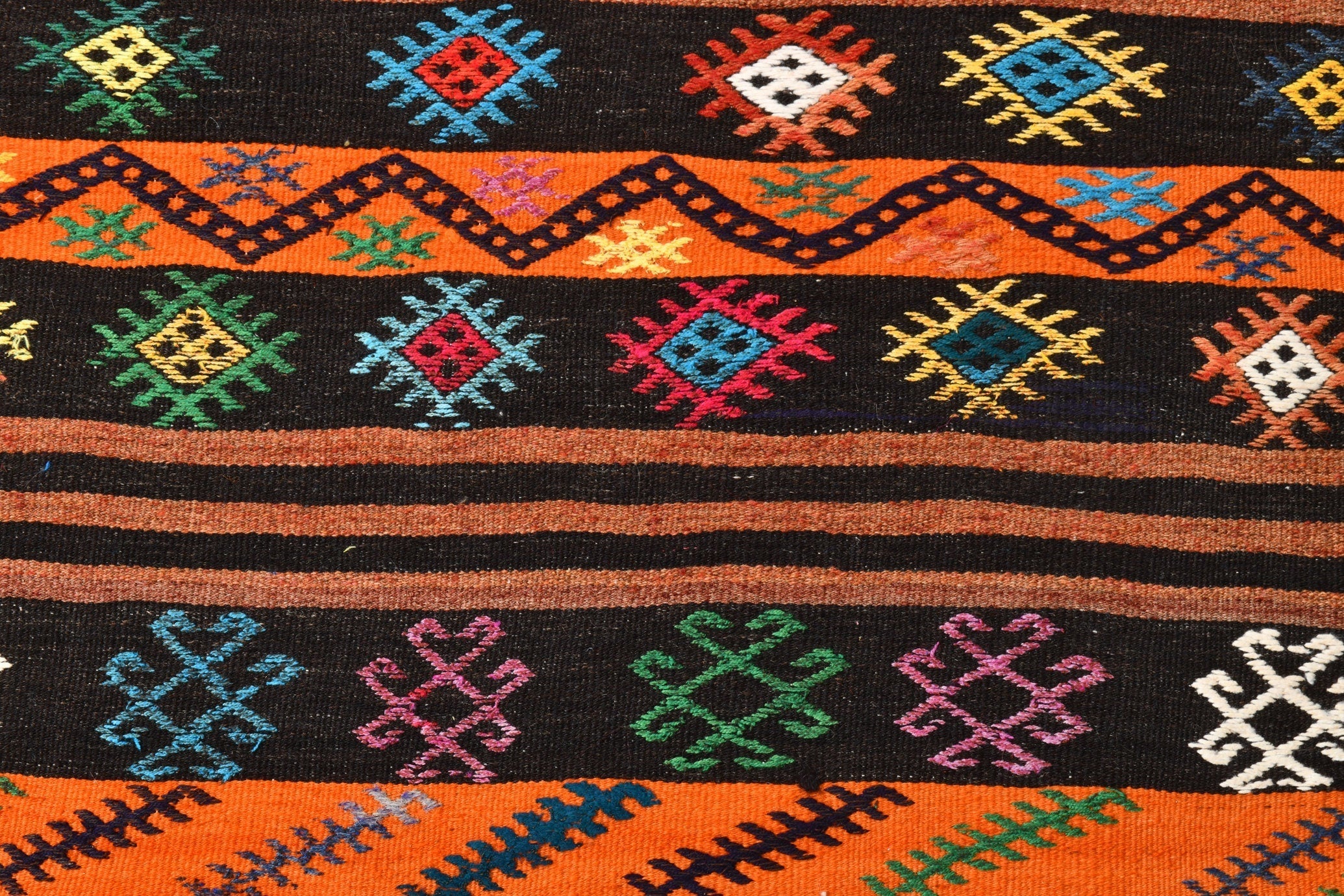 Vintage Kilim Anatolian 4'1" x 12'2" ft