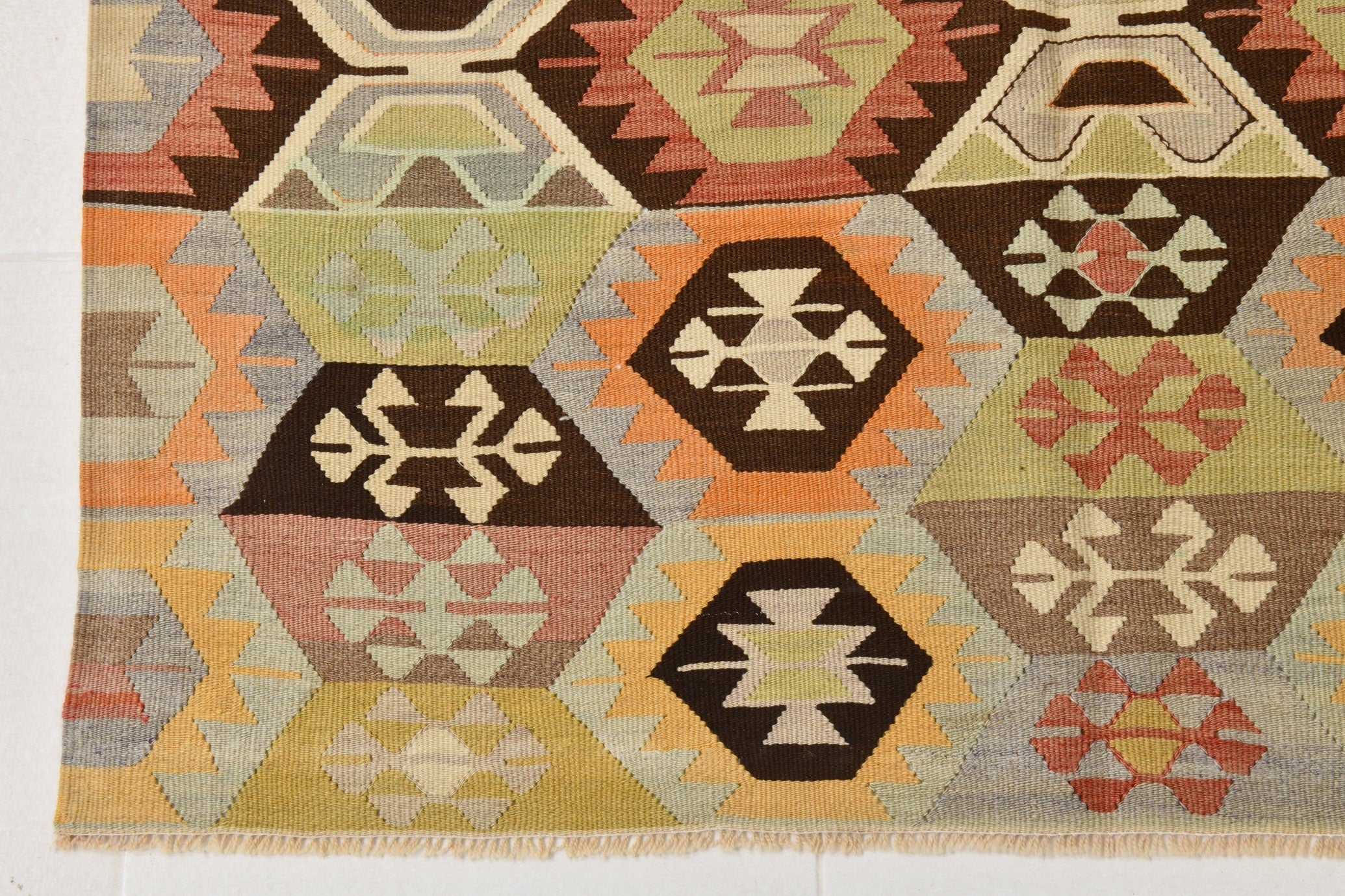 Vintage Kilim Anatolian 4'1" x 5'2" ft