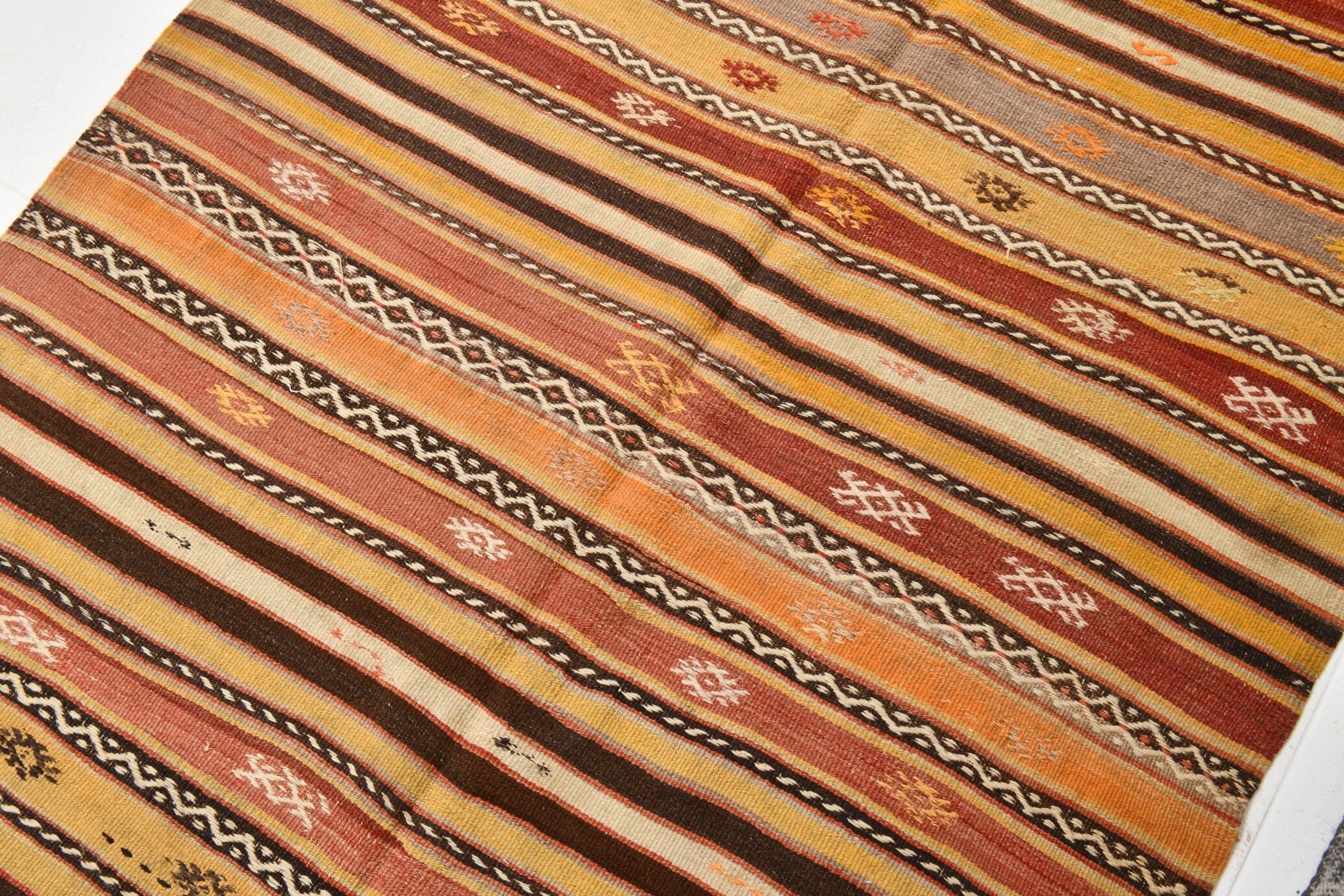 Vintage Kilim Anatolian 4'1" x 6'7" ft