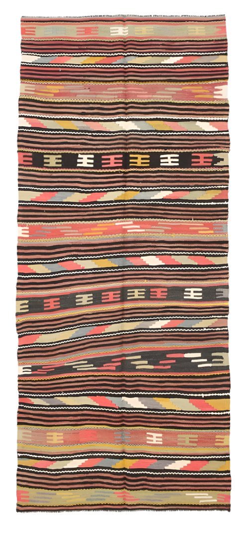 Vintage Kilim Anatolian 4'1" x 9'10" ft