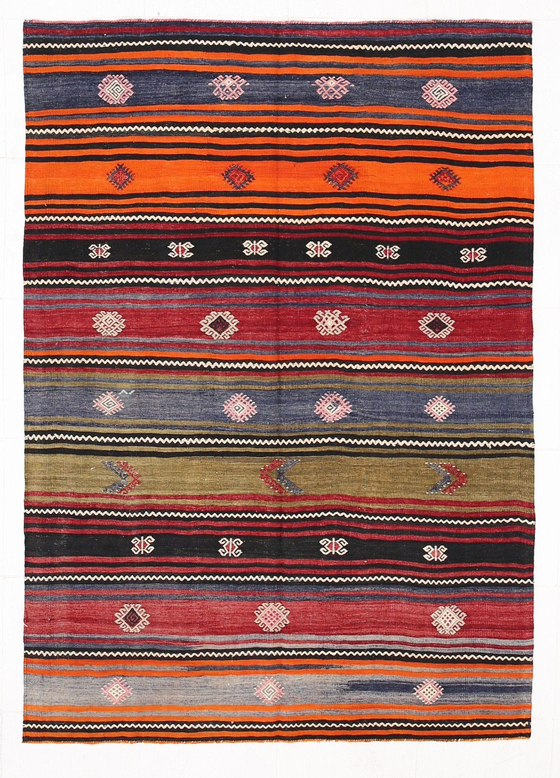 Vintage Kilim Anatolian 4'10" x 6'10" ft