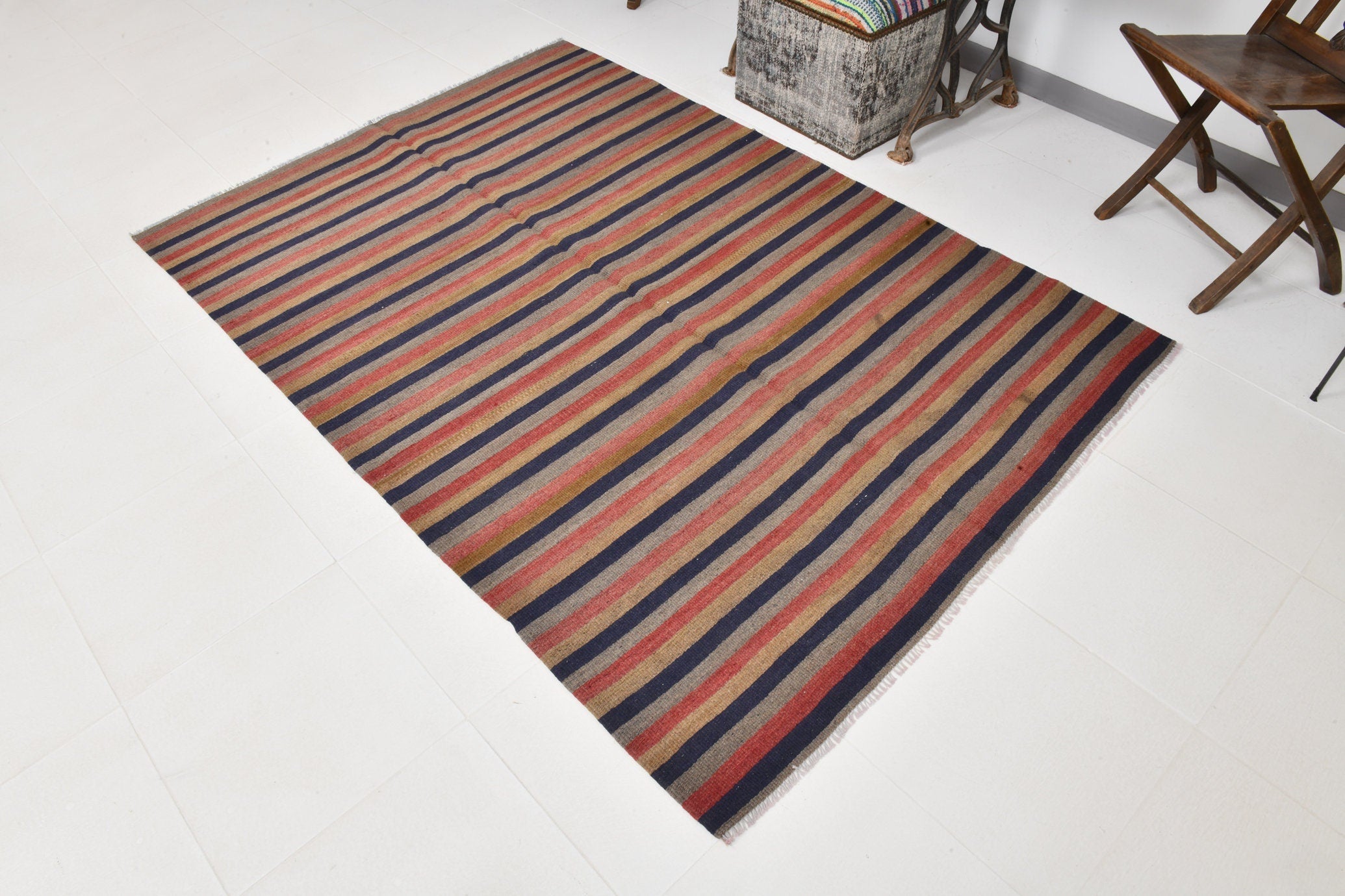 Vintage Kilim Anatolian 4’10’’ x 6’10’’ ft