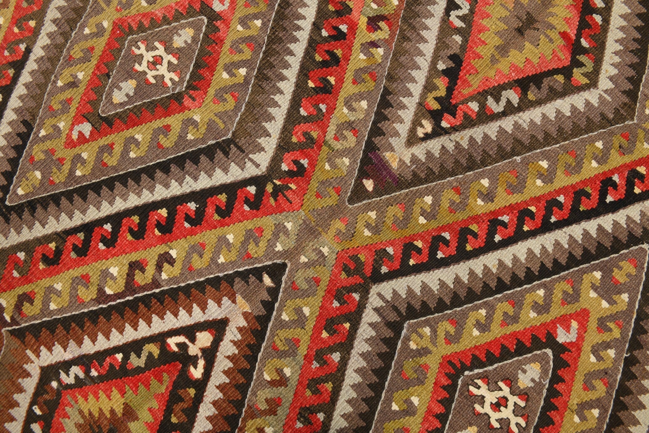 Vintage Kilim Anatolian 4'10" x 9'9" ft