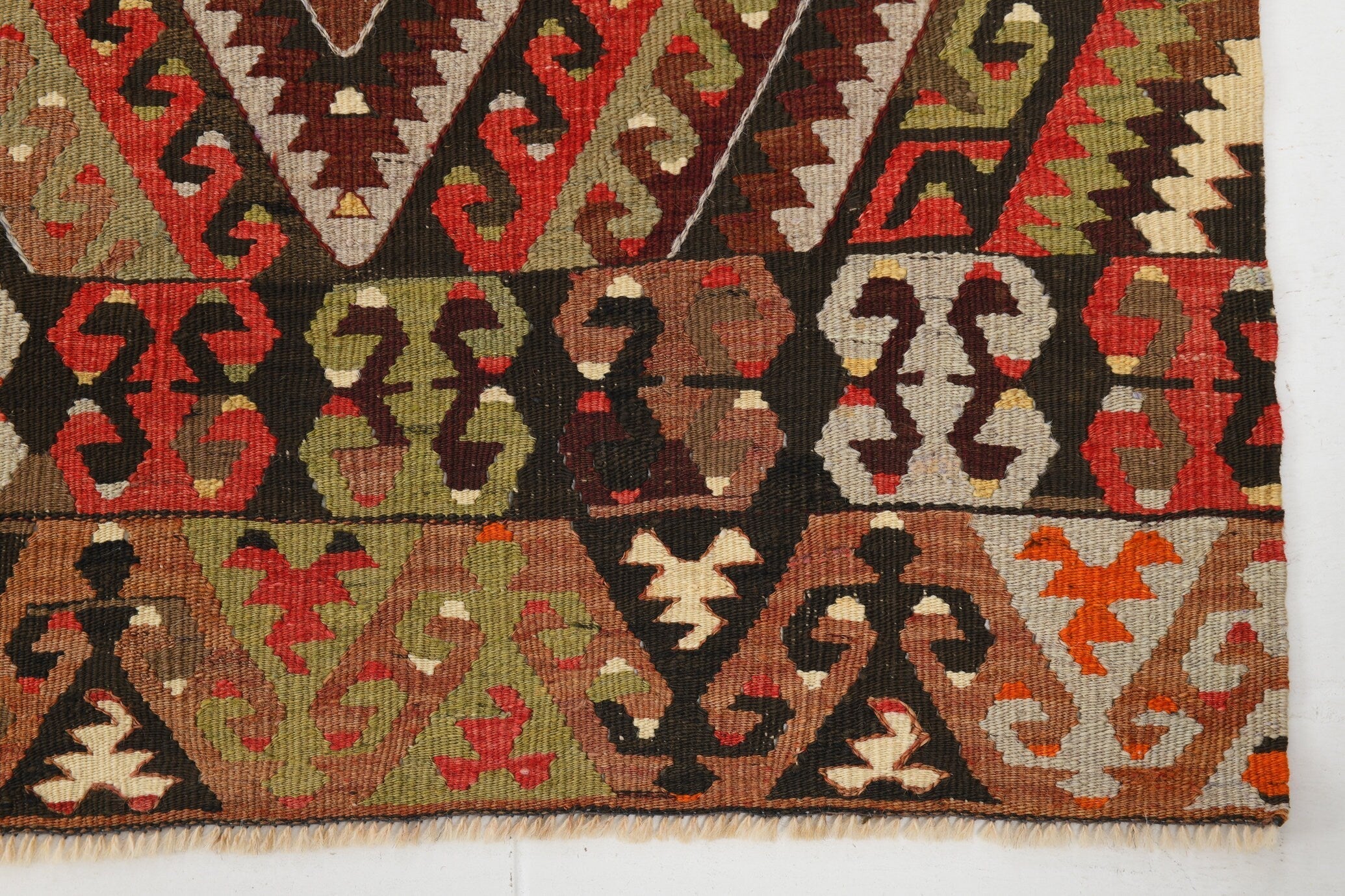 Vintage Kilim Anatolian 4'10" x 9'9" ft