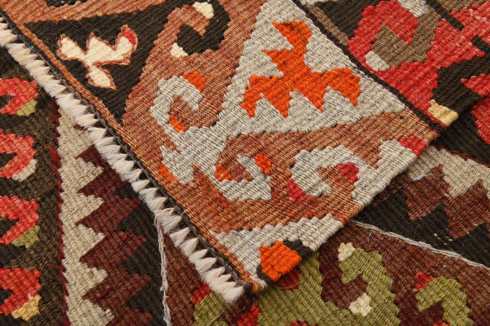 Vintage Kilim Anatolian 4'10" x 9'9" ft