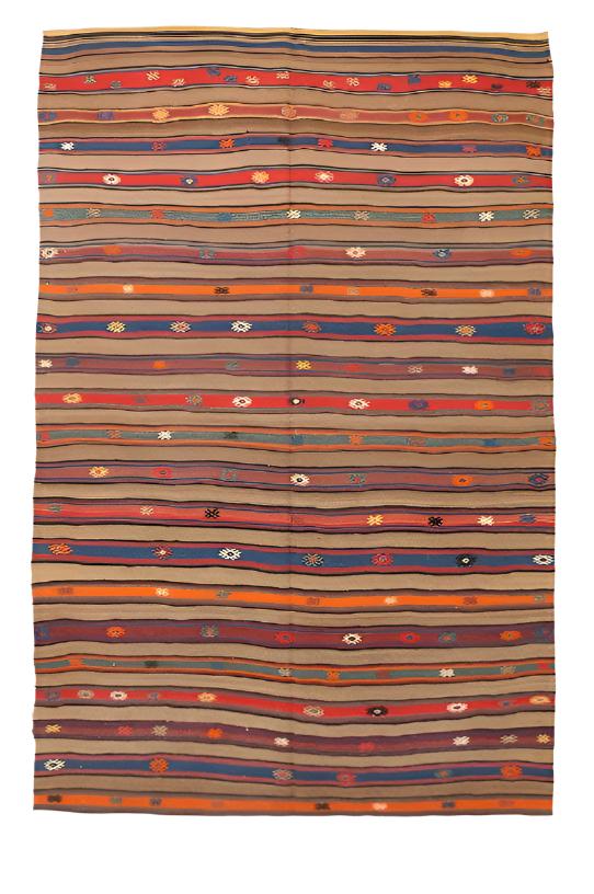 Vintage Kilim Anatolian 4'11" x 7'6" ft
