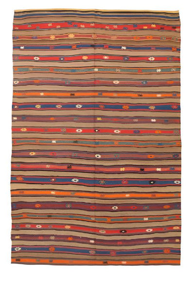 Vintage Kilim Anatolian 4'11" x 7'6" ft