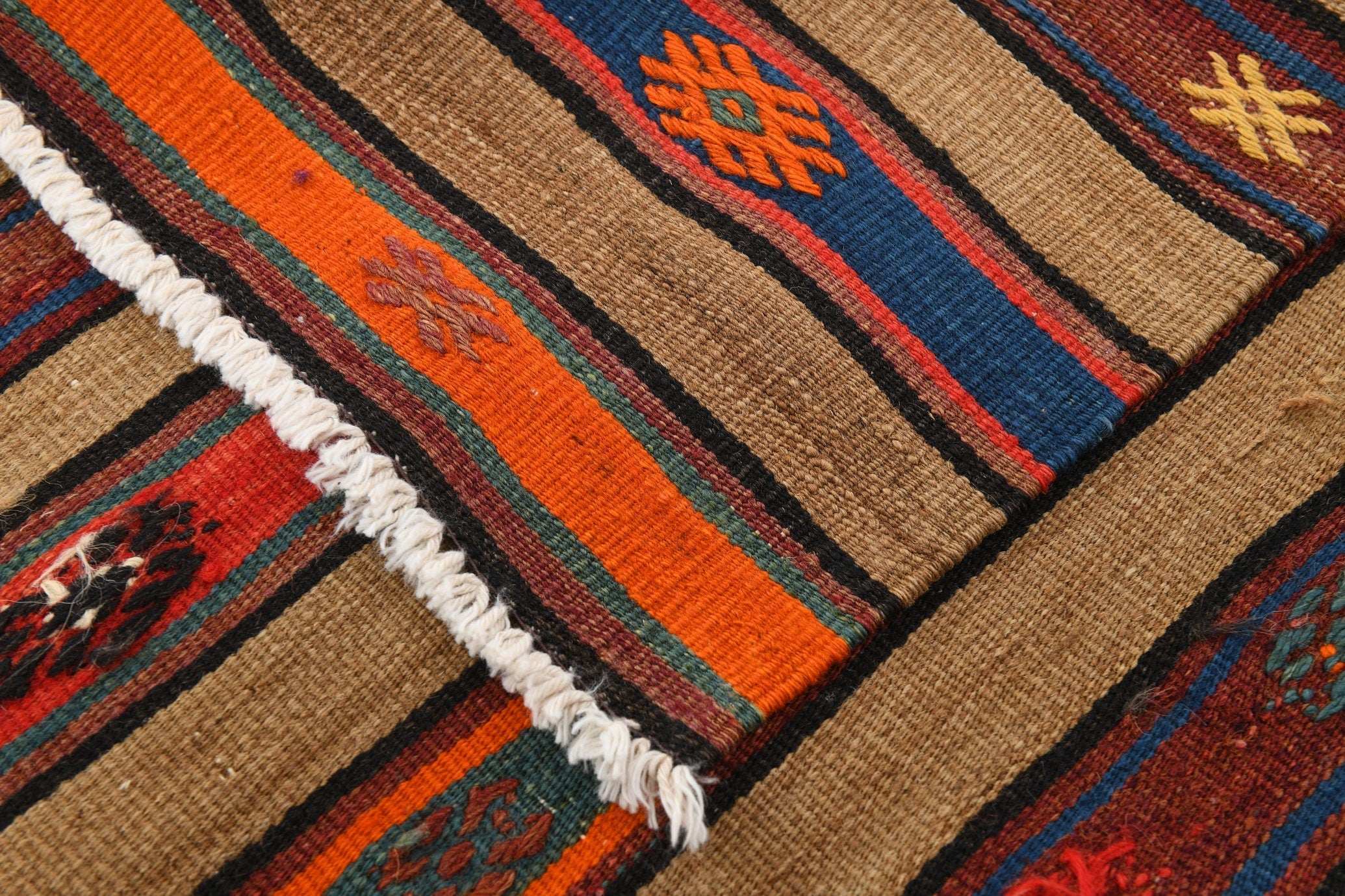 Vintage Kilim Anatolian 4'11" x 7'6" ft