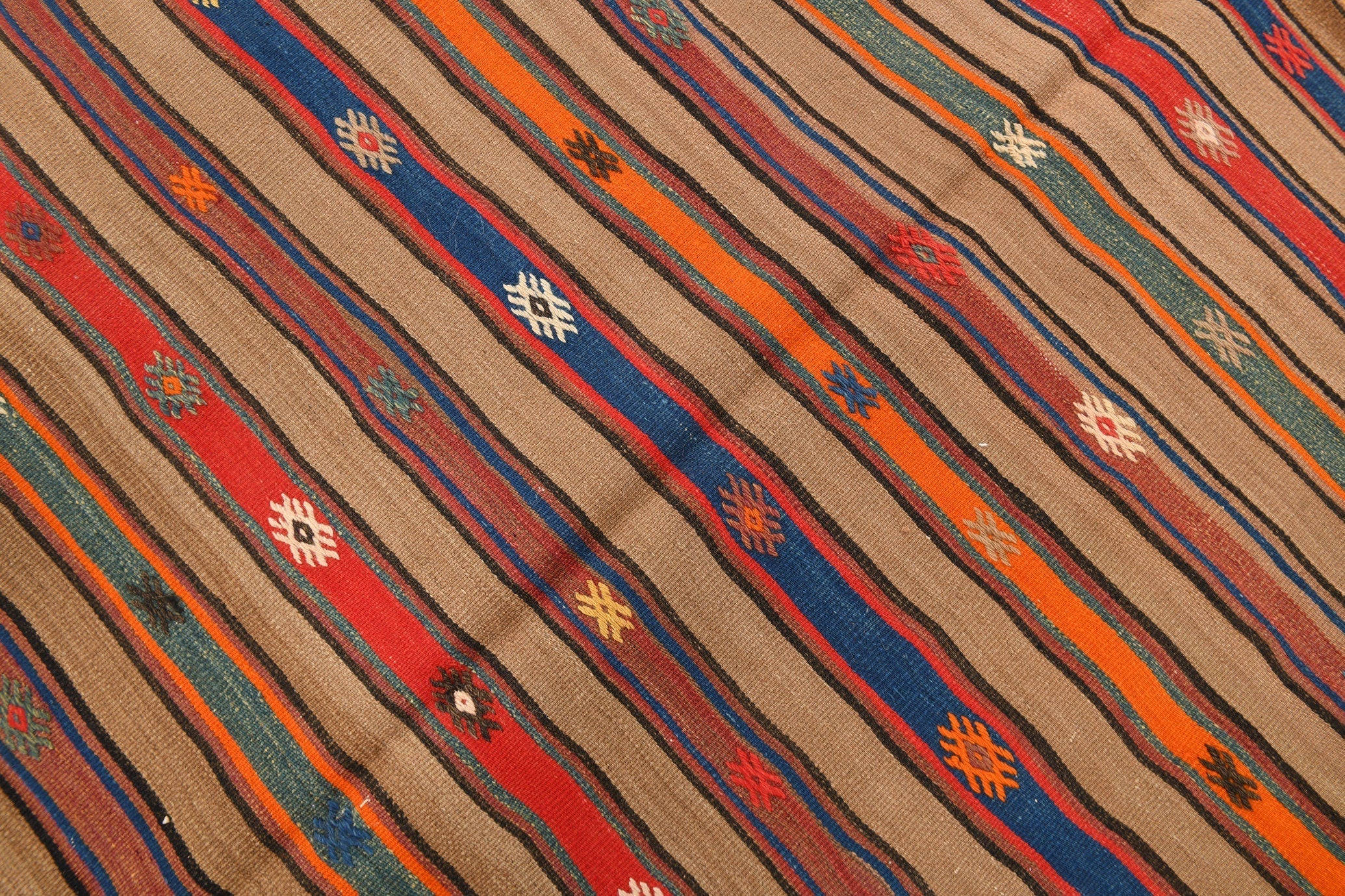 Vintage Kilim Anatolian 4'11" x 7'6" ft