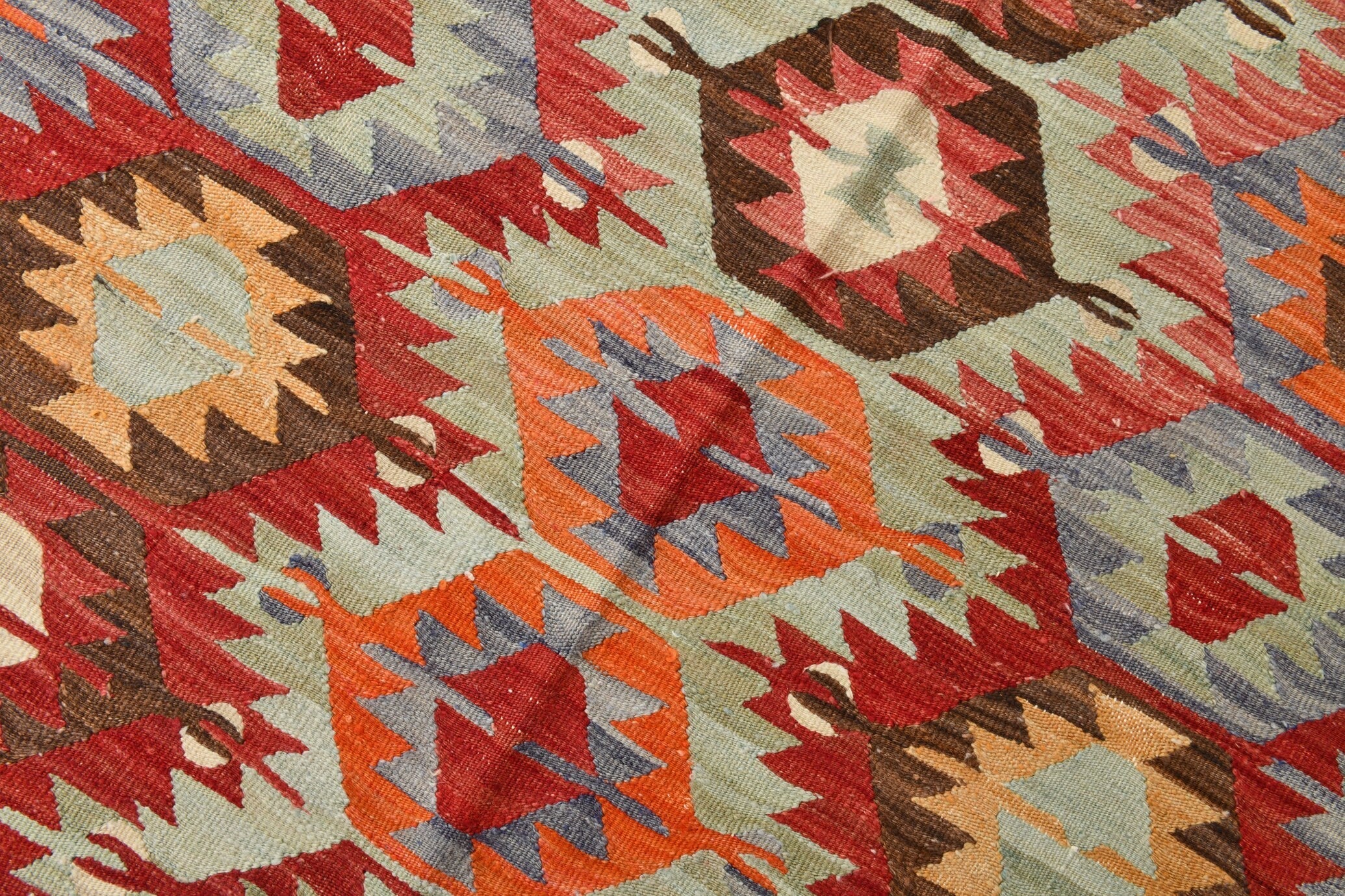 Vintage Kilim Anatolian 4’12’’ x 11’3’’ ft