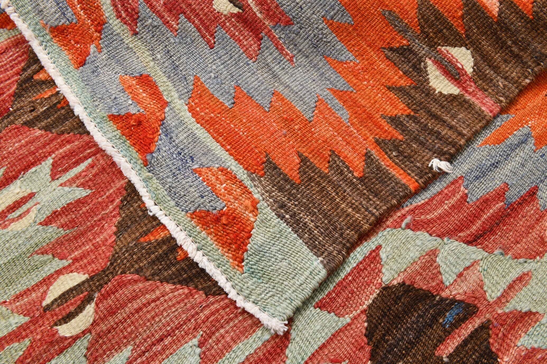 Vintage Kilim Anatolian 4’12’’ x 11’3’’ ft