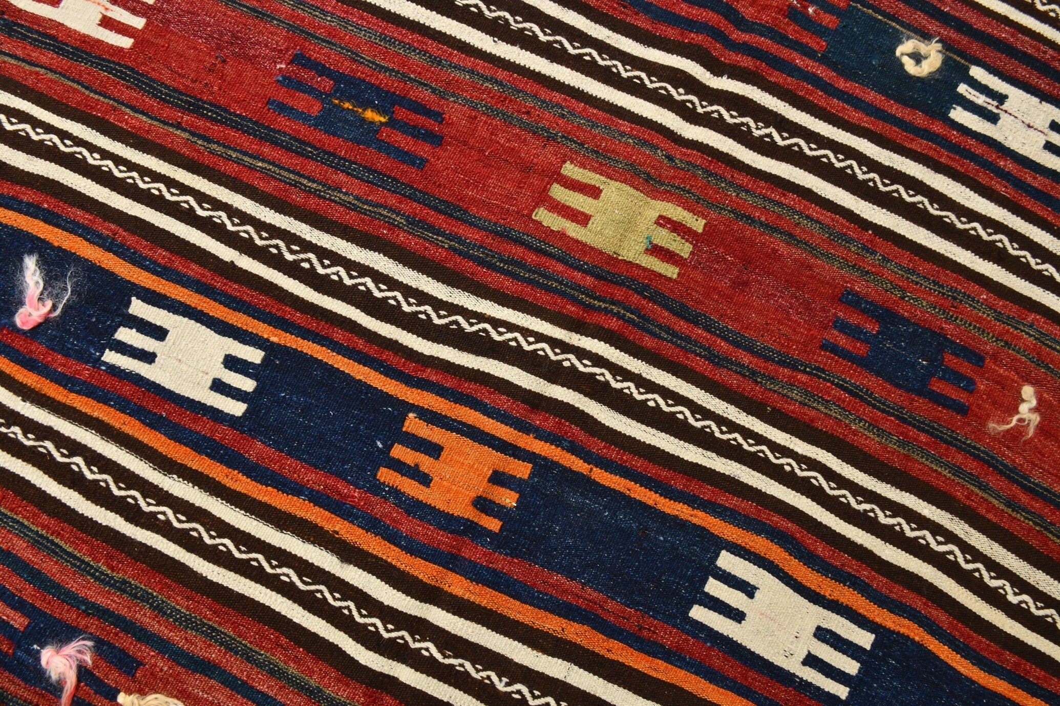 Vintage Kilim Anatolian 4'12" x 6'2" ft