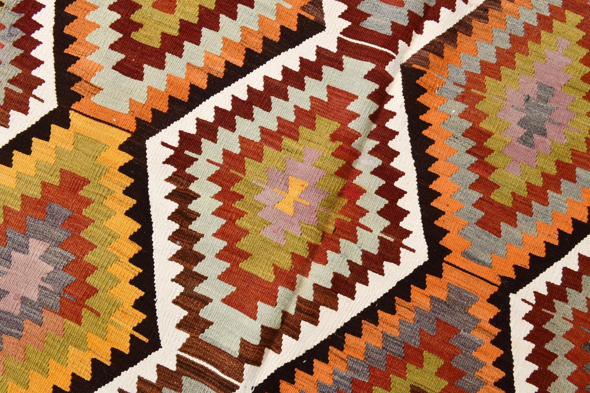 Vintage Kilim Anatolian 4'12" x 8'2" ft