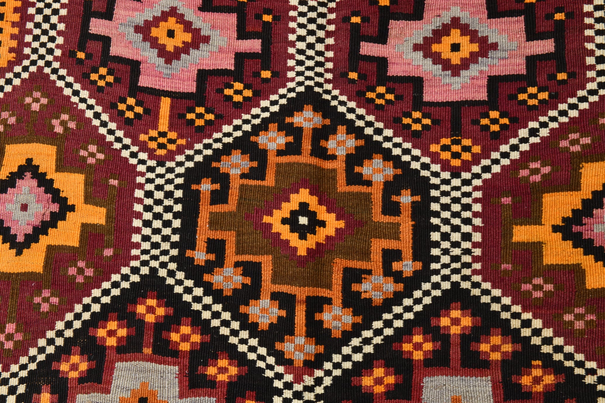 Vintage Kilim Anatolian 4'2" x 10'12" ft