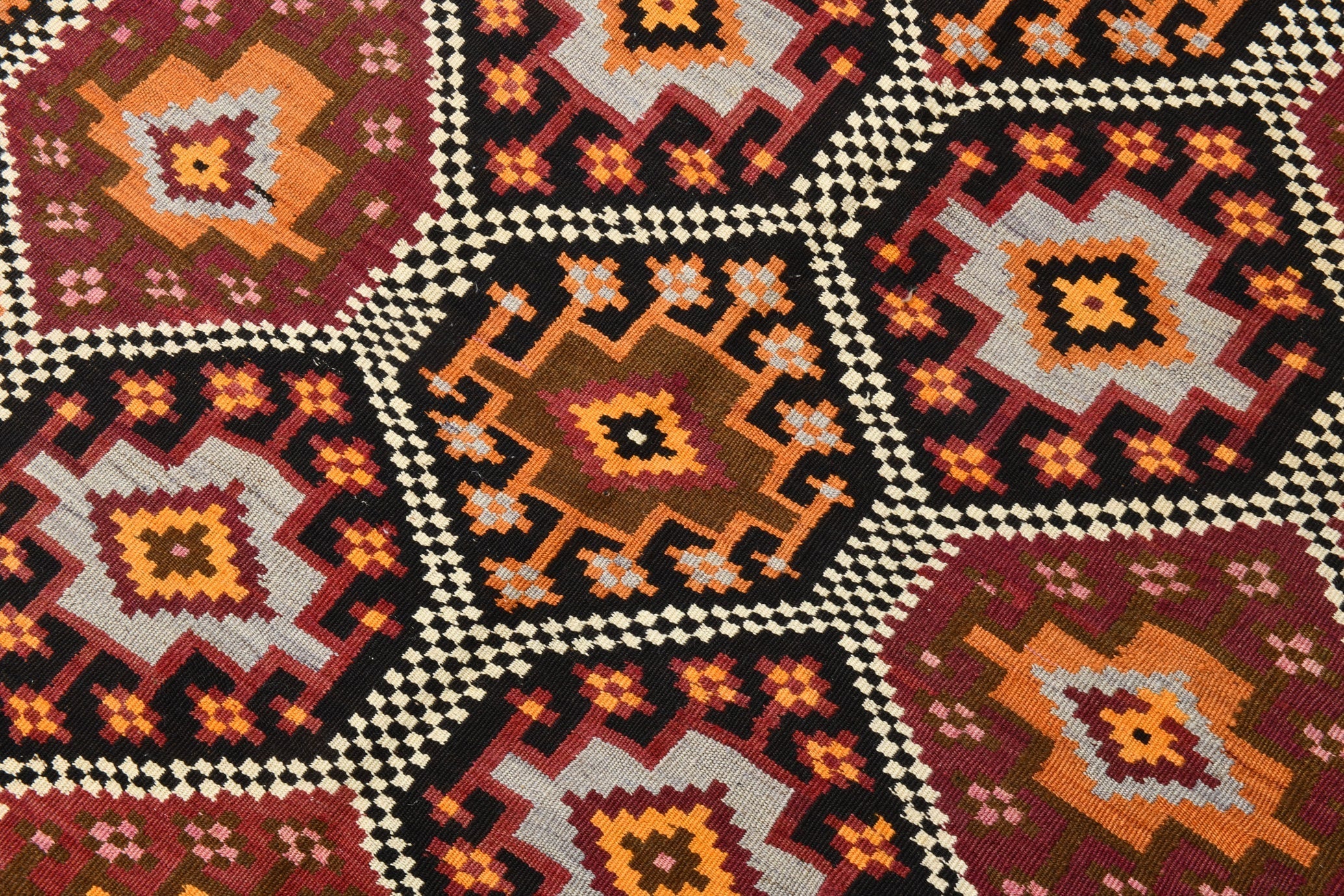 Vintage Kilim Anatolian 4'2" x 10'12" ft