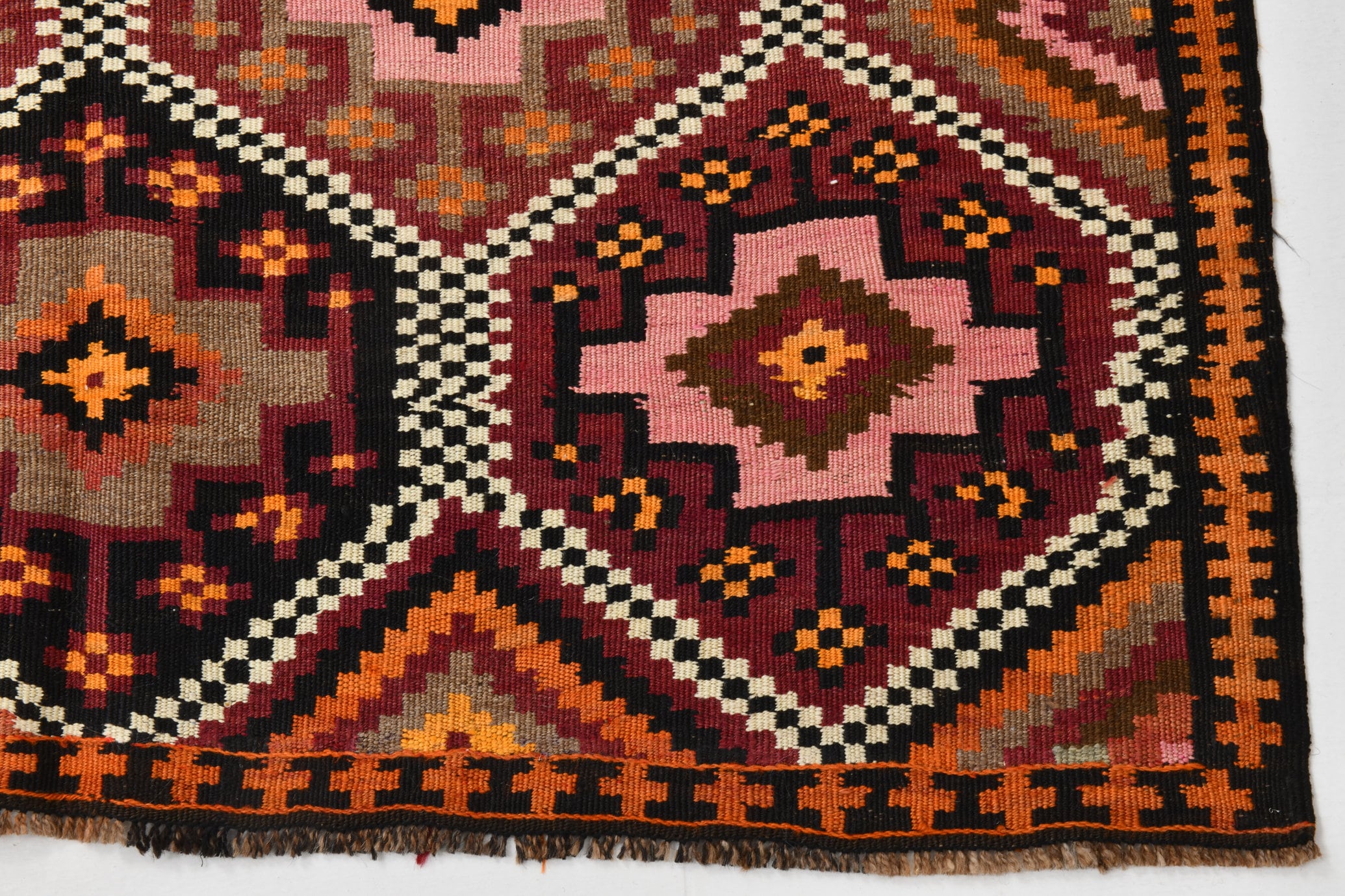 Vintage Kilim Anatolian 4'2" x 10'12" ft