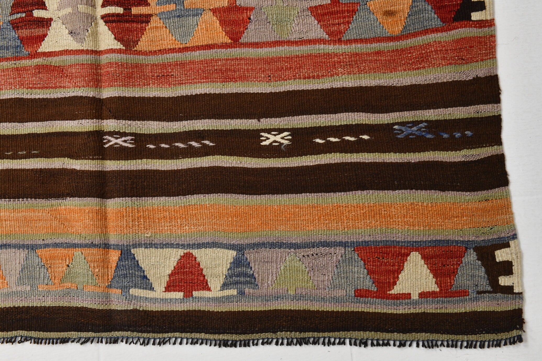 Vintage Kilim Anatolian 4'2" x 11'3" ft
