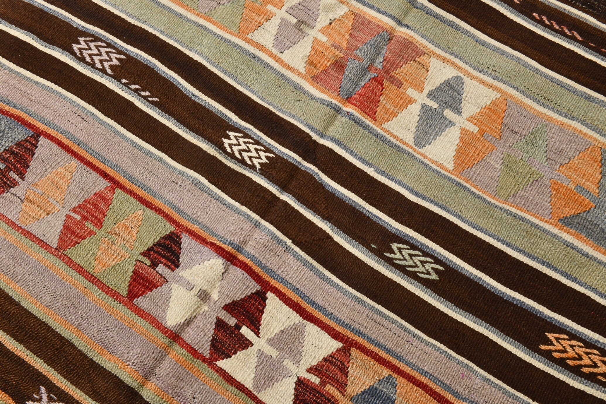 Vintage Kilim Anatolian 4'2" x 11'3" ft